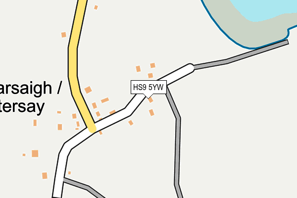 HS9 5YW map - OS OpenMap – Local (Ordnance Survey) HS9 5YW map - OS OpenMap – Local (Ordnance Survey)