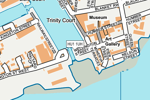 HU1 1UH map - OS OpenMap – Local (Ordnance Survey) HU1 1UH map - OS OpenMap – Local (Ordnance Survey)