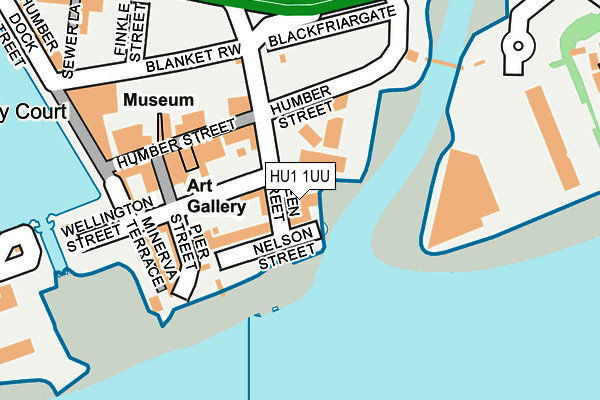 HU1 1UU map - OS OpenMap – Local (Ordnance Survey) HU1 1UU map - OS OpenMap – Local (Ordnance Survey)