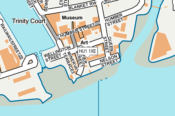 HU1 1XE map - OS OpenMap – Local (Ordnance Survey) HU1 1XE map - OS OpenMap – Local (Ordnance Survey)