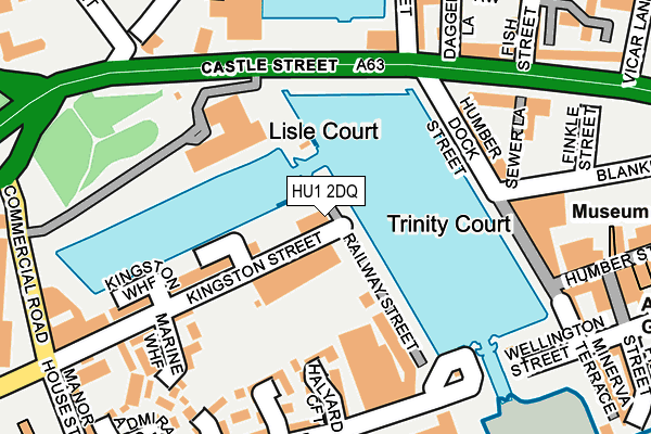 HU1 2DQ map - OS OpenMap – Local (Ordnance Survey) HU1 2DQ map - OS OpenMap – Local (Ordnance Survey)