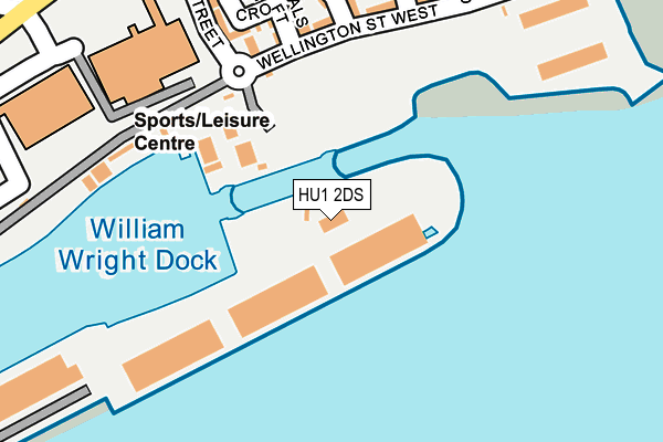 HU1 2DS map - OS OpenMap – Local (Ordnance Survey) HU1 2DS map - OS OpenMap – Local (Ordnance Survey)