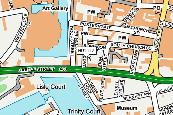 HU1 2LZ map - OS OpenMap – Local (Ordnance Survey) HU1 2LZ map - OS OpenMap – Local (Ordnance Survey)