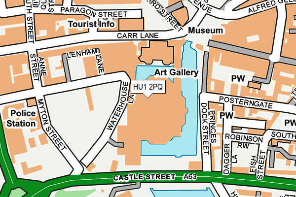 HU1 2PQ map - OS OpenMap – Local (Ordnance Survey) HU1 2PQ map - OS OpenMap – Local (Ordnance Survey)