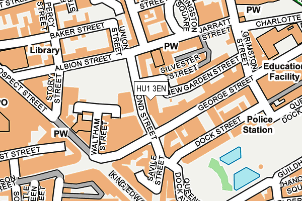 HU1 3EN map - OS OpenMap – Local (Ordnance Survey) HU1 3EN map - OS OpenMap – Local (Ordnance Survey)