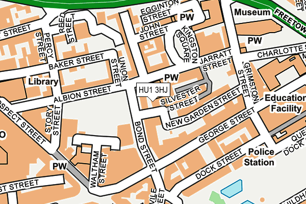 HU1 3HJ map - OS OpenMap – Local (Ordnance Survey) HU1 3HJ map - OS OpenMap – Local (Ordnance Survey)