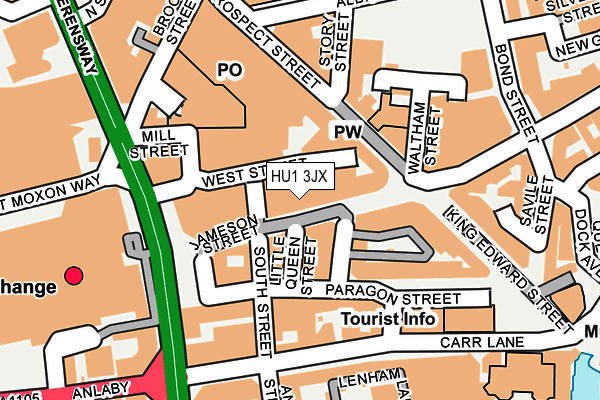HU1 3JX map - OS OpenMap – Local (Ordnance Survey) HU1 3JX map - OS OpenMap – Local (Ordnance Survey)