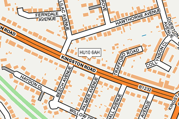 HU10 6AH map - OS OpenMap – Local (Ordnance Survey) HU10 6AH map - OS OpenMap – Local (Ordnance Survey)