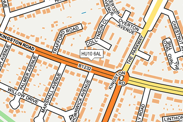 HU10 6AL map - OS OpenMap – Local (Ordnance Survey) HU10 6AL map - OS OpenMap – Local (Ordnance Survey)