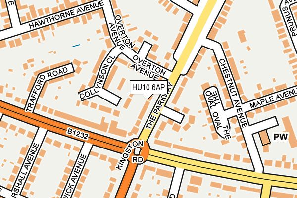 HU10 6AP map - OS OpenMap – Local (Ordnance Survey) HU10 6AP map - OS OpenMap – Local (Ordnance Survey)