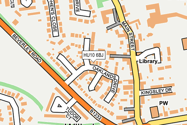 HU10 6BJ map - OS OpenMap – Local (Ordnance Survey) HU10 6BJ map - OS OpenMap – Local (Ordnance Survey)