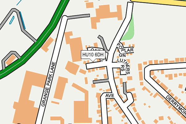 HU10 6DH map - OS OpenMap – Local (Ordnance Survey) HU10 6DH map - OS OpenMap – Local (Ordnance Survey)