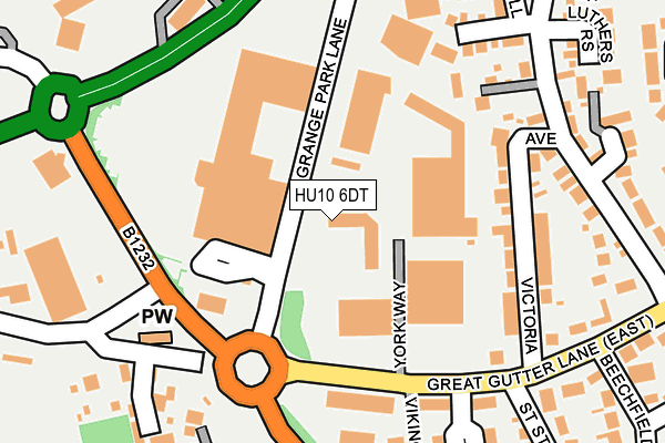 HU10 6DT map - OS OpenMap – Local (Ordnance Survey) HU10 6DT map - OS OpenMap – Local (Ordnance Survey)