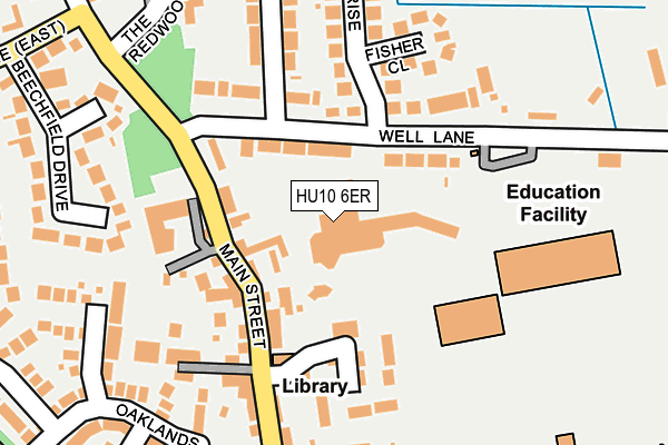 HU10 6ER map - OS OpenMap – Local (Ordnance Survey) HU10 6ER map - OS OpenMap – Local (Ordnance Survey)