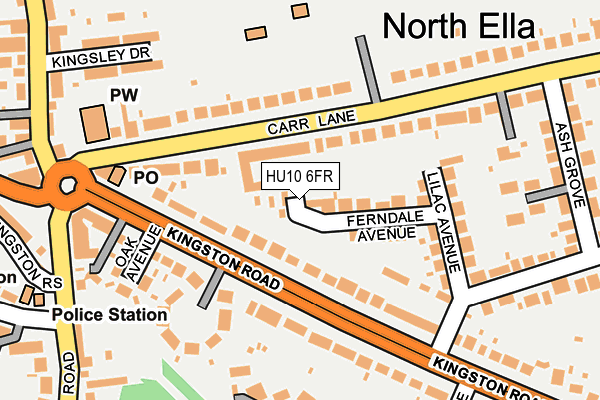 HU10 6FR map - OS OpenMap – Local (Ordnance Survey)
