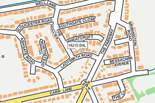HU10 6HL map - OS OpenMap – Local (Ordnance Survey) HU10 6HL map - OS OpenMap – Local (Ordnance Survey)