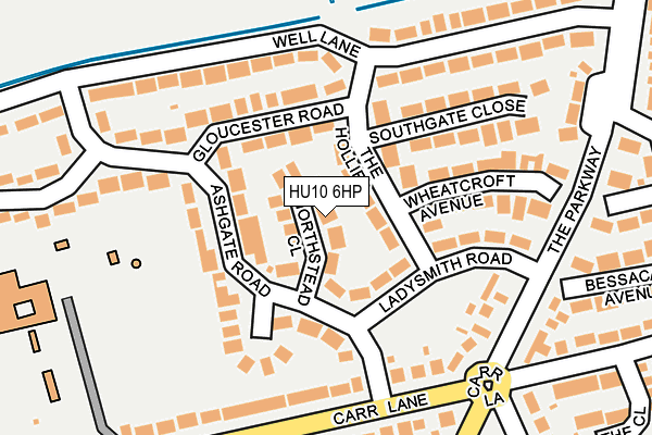 HU10 6HP map - OS OpenMap – Local (Ordnance Survey) HU10 6HP map - OS OpenMap – Local (Ordnance Survey)