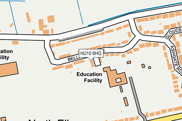 HU10 6HQ map - OS OpenMap – Local (Ordnance Survey)