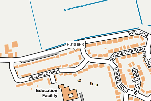 HU10 6HR map - OS OpenMap – Local (Ordnance Survey) HU10 6HR map - OS OpenMap – Local (Ordnance Survey)