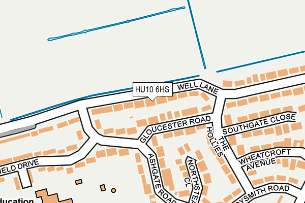 HU10 6HS map - OS OpenMap – Local (Ordnance Survey) HU10 6HS map - OS OpenMap – Local (Ordnance Survey)