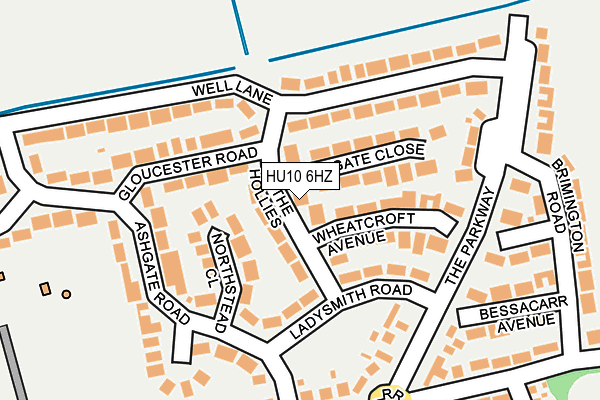 HU10 6HZ map - OS OpenMap – Local (Ordnance Survey) HU10 6HZ map - OS OpenMap – Local (Ordnance Survey)