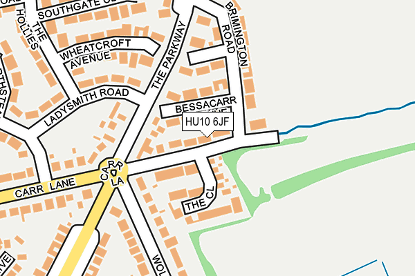 HU10 6JF map - OS OpenMap – Local (Ordnance Survey) HU10 6JF map - OS OpenMap – Local (Ordnance Survey)
