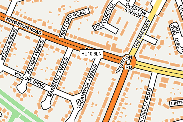 HU10 6LN map - OS OpenMap – Local (Ordnance Survey) HU10 6LN map - OS OpenMap – Local (Ordnance Survey)