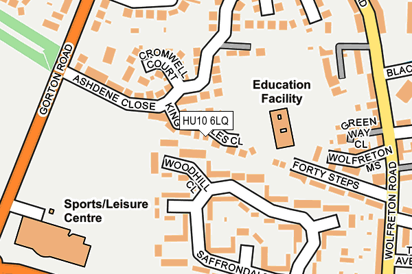 HU10 6LQ map - OS OpenMap – Local (Ordnance Survey) HU10 6LQ map - OS OpenMap – Local (Ordnance Survey)