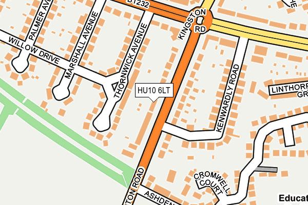 HU10 6LT map - OS OpenMap – Local (Ordnance Survey) HU10 6LT map - OS OpenMap – Local (Ordnance Survey)