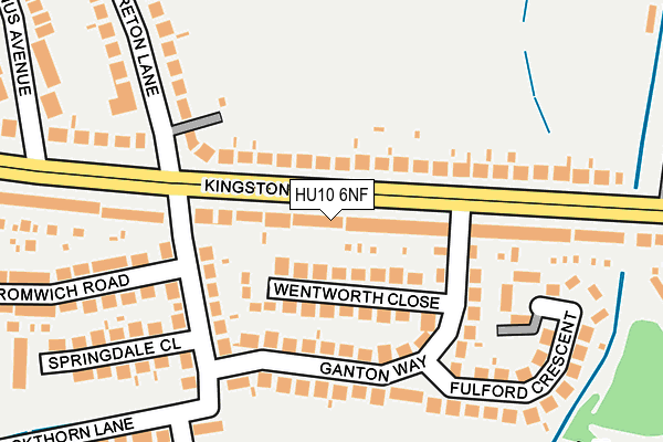 HU10 6NF map - OS OpenMap – Local (Ordnance Survey) HU10 6NF map - OS OpenMap – Local (Ordnance Survey)