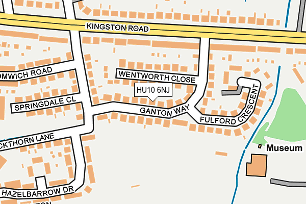 HU10 6NJ map - OS OpenMap – Local (Ordnance Survey) HU10 6NJ map - OS OpenMap – Local (Ordnance Survey)