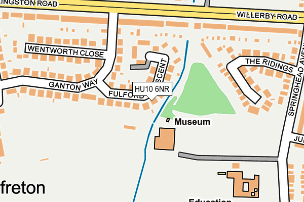 HU10 6NR map - OS OpenMap – Local (Ordnance Survey)