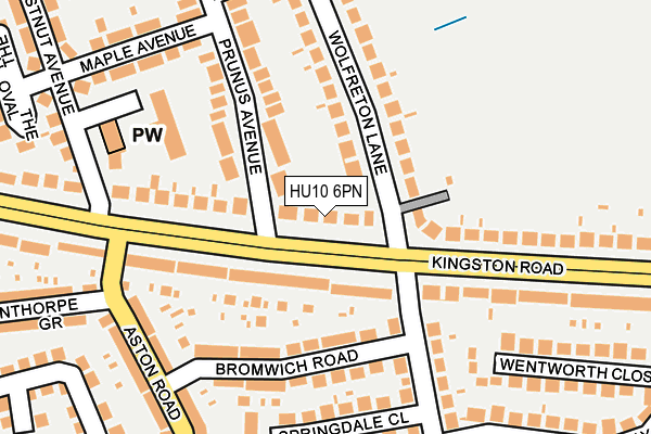 HU10 6PN map - OS OpenMap – Local (Ordnance Survey)