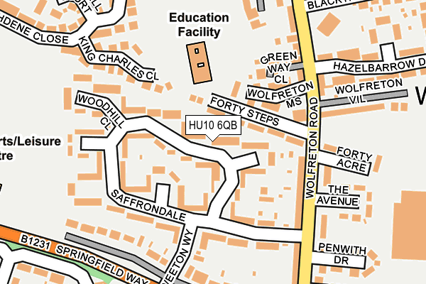 HU10 6QB map - OS OpenMap – Local (Ordnance Survey) HU10 6QB map - OS OpenMap – Local (Ordnance Survey)