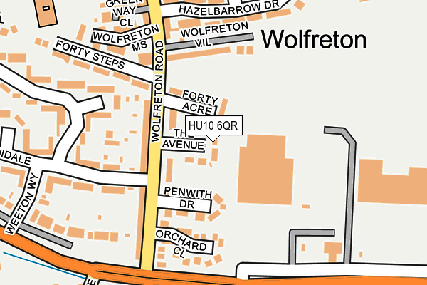 HU10 6QR map - OS OpenMap – Local (Ordnance Survey) HU10 6QR map - OS OpenMap – Local (Ordnance Survey)