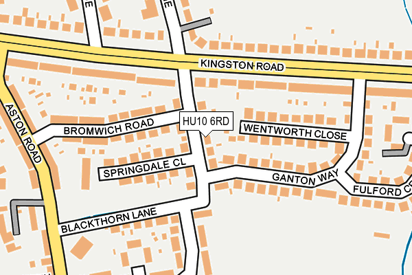 HU10 6RD map - OS OpenMap – Local (Ordnance Survey)