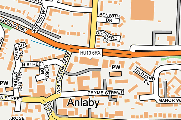 HU10 6RX map - OS OpenMap – Local (Ordnance Survey) HU10 6RX map - OS OpenMap – Local (Ordnance Survey)