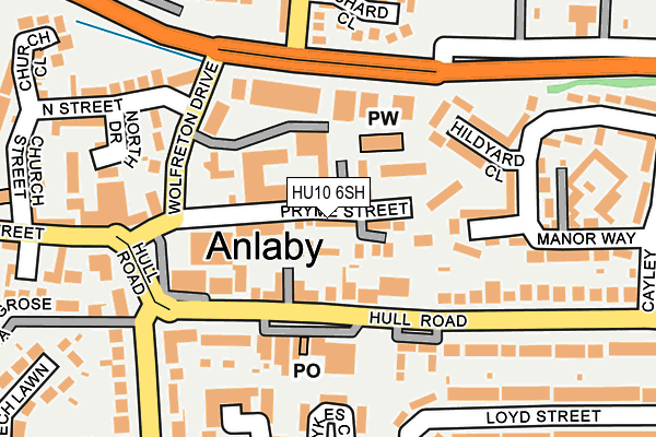 HU10 6SH map - OS OpenMap – Local (Ordnance Survey) HU10 6SH map - OS OpenMap – Local (Ordnance Survey)
