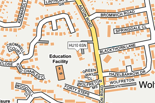 HU10 6SN map - OS OpenMap – Local (Ordnance Survey) HU10 6SN map - OS OpenMap – Local (Ordnance Survey)
