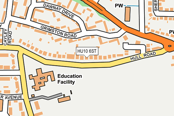 HU10 6ST map - OS OpenMap – Local (Ordnance Survey) HU10 6ST map - OS OpenMap – Local (Ordnance Survey)