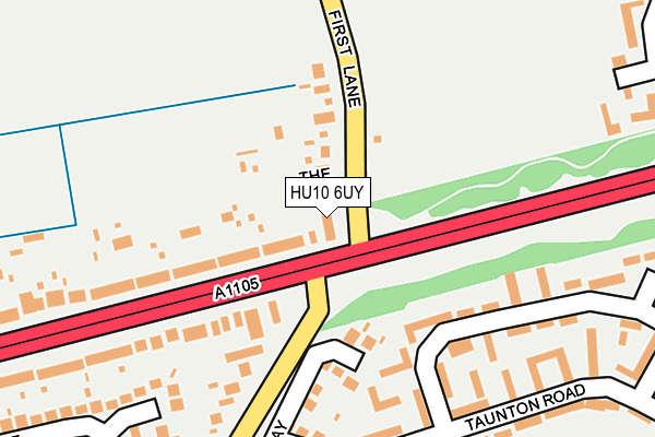 HU10 6UY map - OS OpenMap – Local (Ordnance Survey)