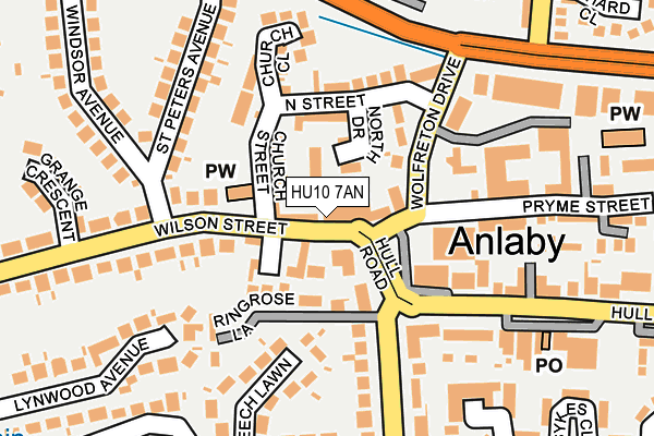 HU10 7AN map - OS OpenMap – Local (Ordnance Survey) HU10 7AN map - OS OpenMap – Local (Ordnance Survey)