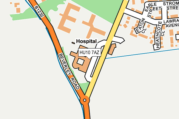 HU10 7AZ map - OS OpenMap – Local (Ordnance Survey) HU10 7AZ map - OS OpenMap – Local (Ordnance Survey)
