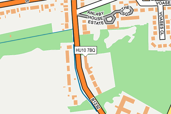 HU10 7BQ map - OS OpenMap – Local (Ordnance Survey) HU10 7BQ map - OS OpenMap – Local (Ordnance Survey)