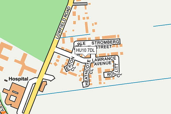 HU10 7DL map - OS OpenMap – Local (Ordnance Survey) HU10 7DL map - OS OpenMap – Local (Ordnance Survey)
