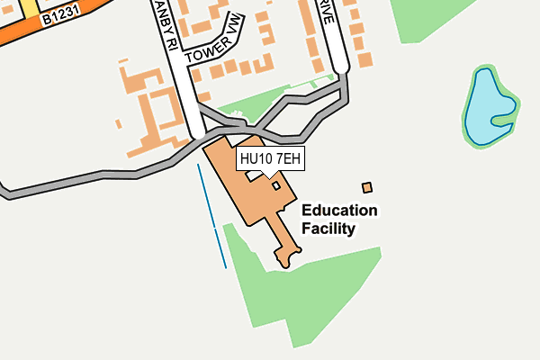 HU10 7EH map - OS OpenMap – Local (Ordnance Survey) HU10 7EH map - OS OpenMap – Local (Ordnance Survey)