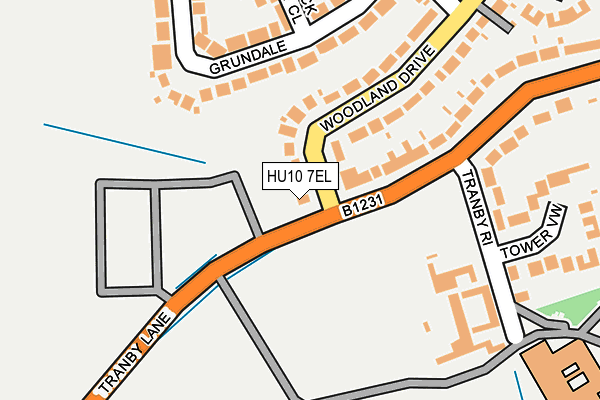 HU10 7EL map - OS OpenMap – Local (Ordnance Survey) HU10 7EL map - OS OpenMap – Local (Ordnance Survey)
