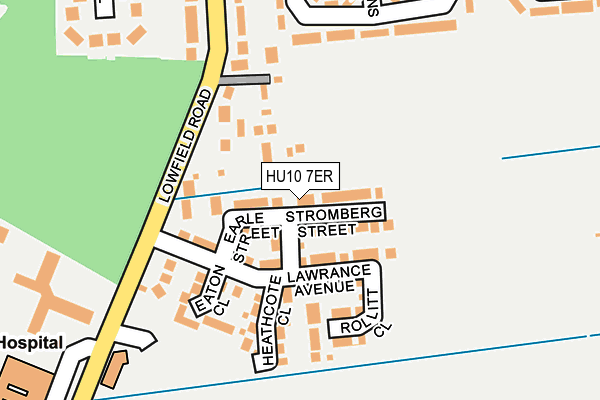 HU10 7ER map - OS OpenMap – Local (Ordnance Survey) HU10 7ER map - OS OpenMap – Local (Ordnance Survey)