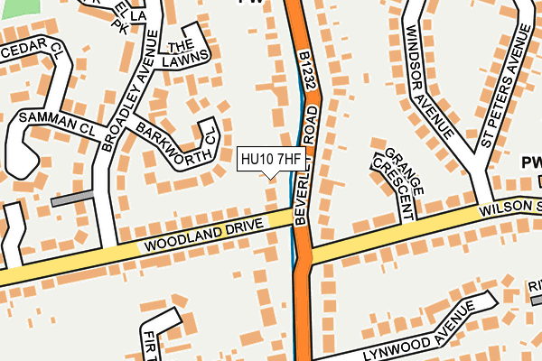 HU10 7HF map - OS OpenMap – Local (Ordnance Survey) HU10 7HF map - OS OpenMap – Local (Ordnance Survey)