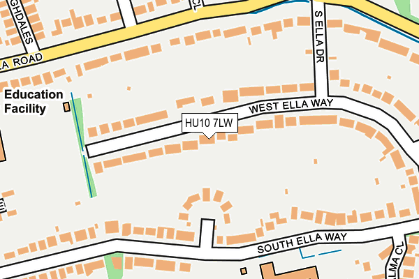 HU10 7LW map - OS OpenMap – Local (Ordnance Survey) HU10 7LW map - OS OpenMap – Local (Ordnance Survey)
